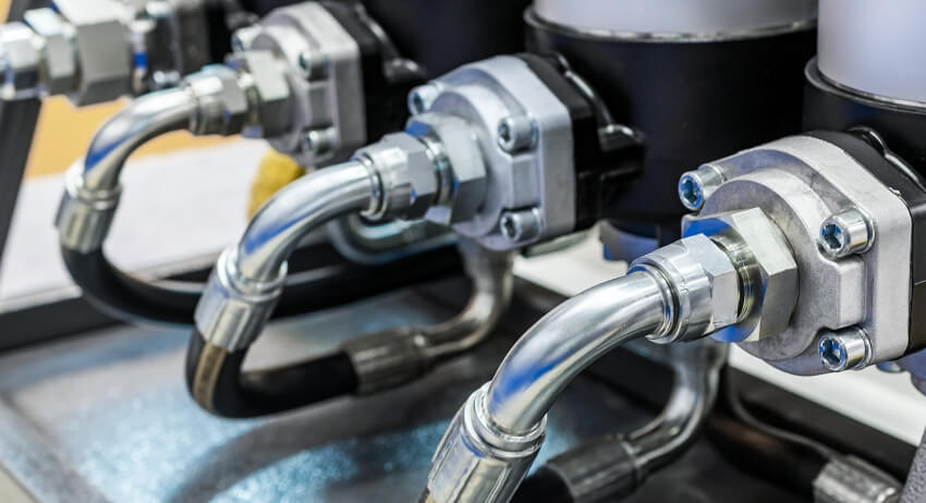 油圧配管の写真