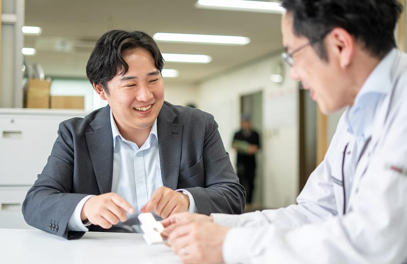 営業職の仕事の様子